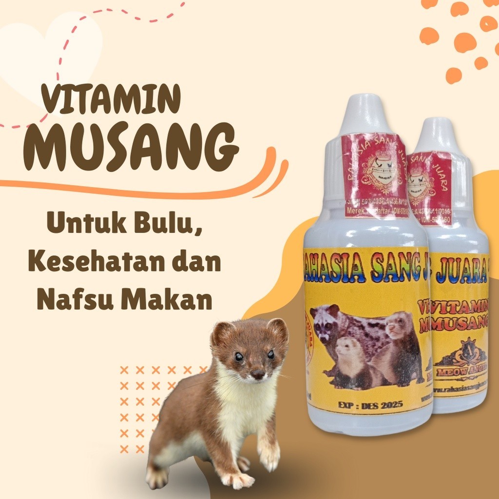 VITAMIN MUSANG PANDAN MENAMBAH NAFSU MAKAN DAN TAMBAH GEMUK OBES MUZAIK BULAN RASE -