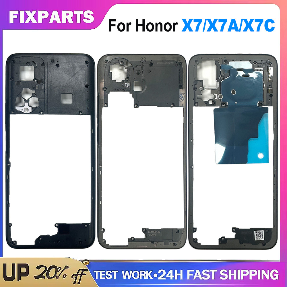 For Huawei Honor X7 X7a X7c Middle Frame With Side keys Back Frame Housing Replacement Parts