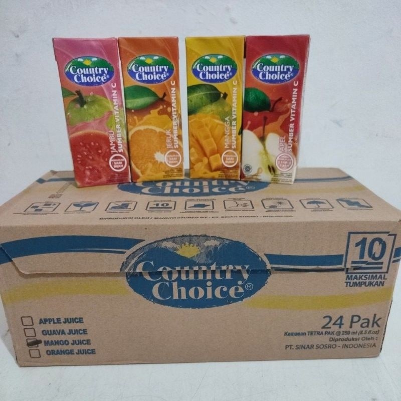 Promo Murah DUS COUNTRY CHOICE 250ml 250 ml KARDUS KARTON Terlaris