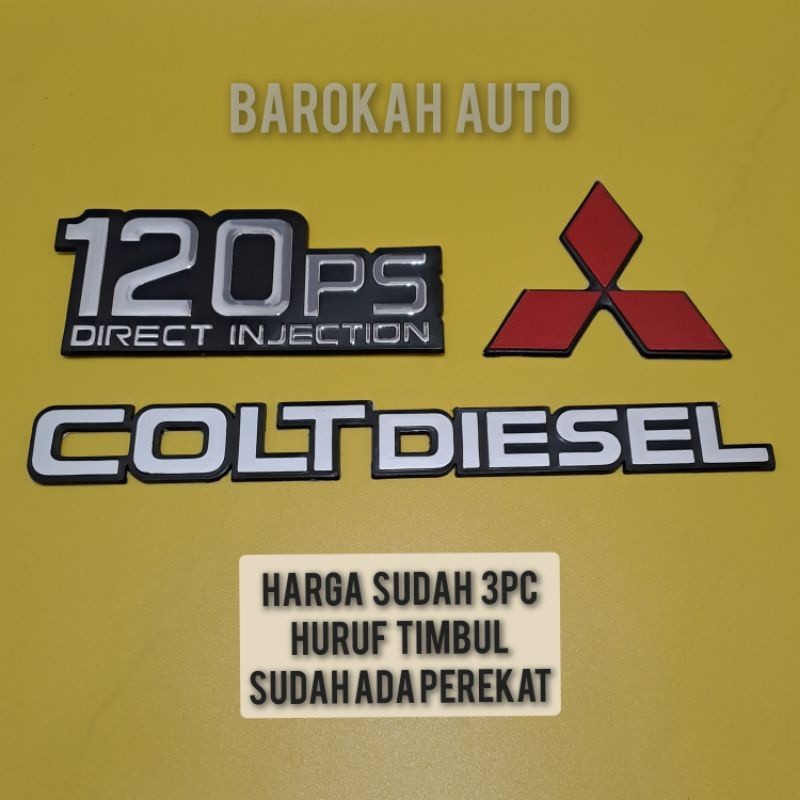 (Jack mesin) 120ps tulisan emblem mobil truck 120ps harga sudah 3pc