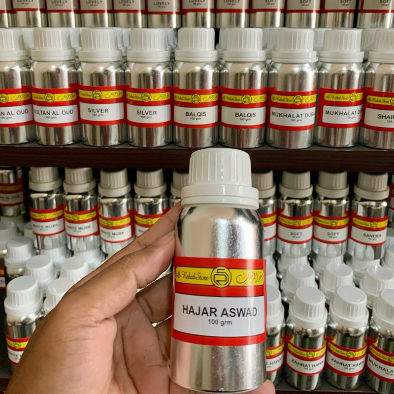 New Hajar Aswad AlRehab Bibit Sholat 100ml Parfum Arabian Original Segel Al Rehab 100.Ml Bibit Parfu