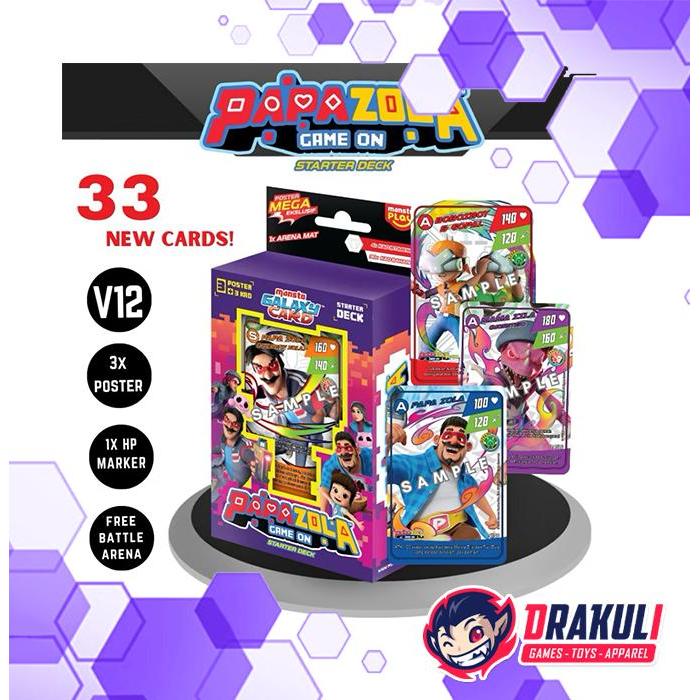 TCG Boboiboy Monsta Galaxy Card Game Starter Deck Papa Zola Game On (Bahasa Malaysia)