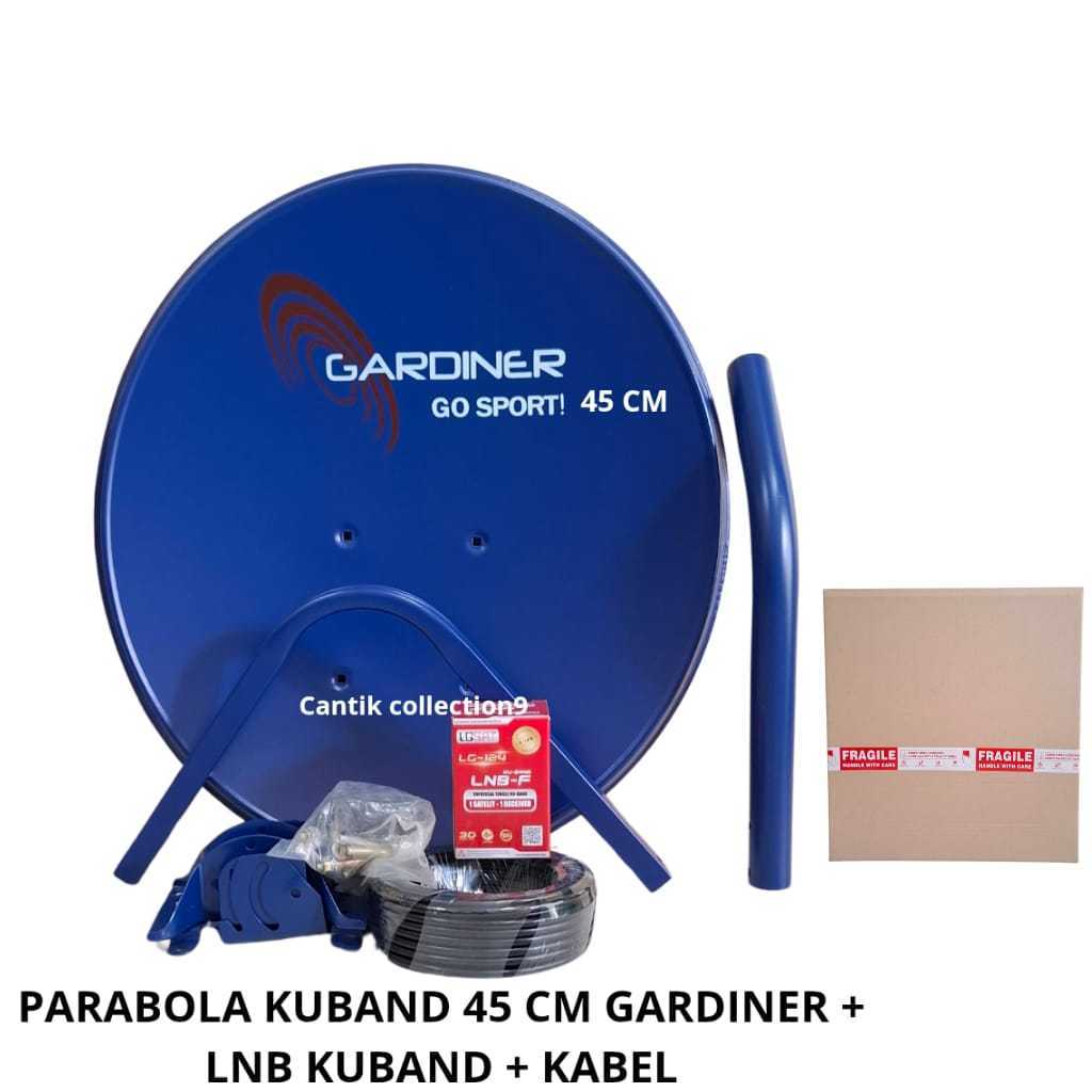 JAMIN MURAH PARABOLA MINI KUBAND 45 CM GARDINER PAKET KABEL DAN LNB KUBAND TANPA RECEIVER(BISA LANGS