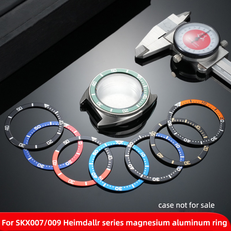 SKX007 Bezel ert 38mm Aluminium Ring seiko Sport 5 SKX flat bezel SRPD Man Watch Cases Turtle Replac