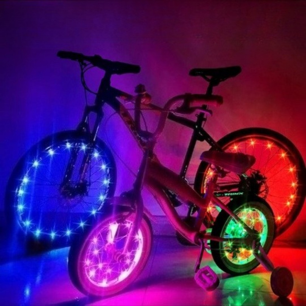 Bicycle Hot Wheel Lights Mountain Bike Frame Decoration Lamp Bicycle Spoke Lights Night Ring Bicycle