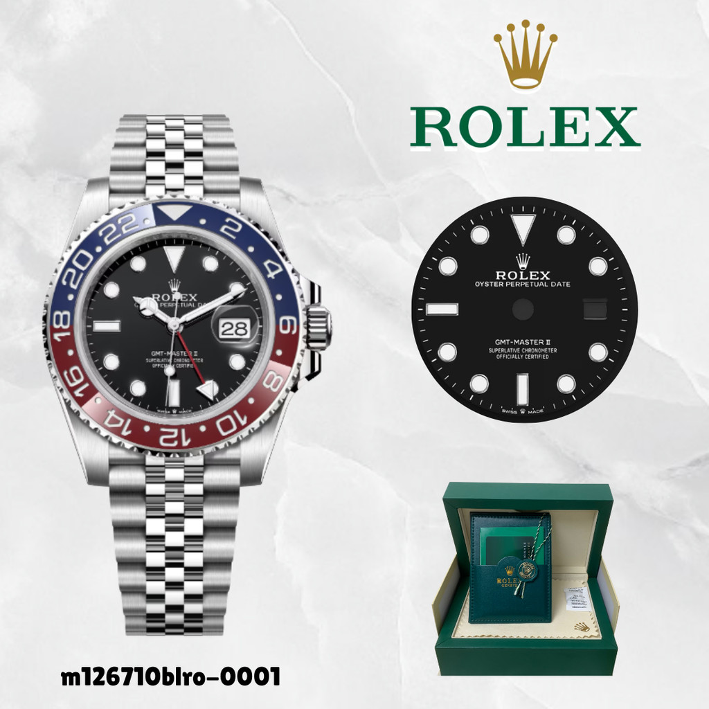 Jam tangan ROLEX GMT-MASTER II m126710blro-0001 Original sudah termasuk Box Lengkap 100% ORI Bisa CO