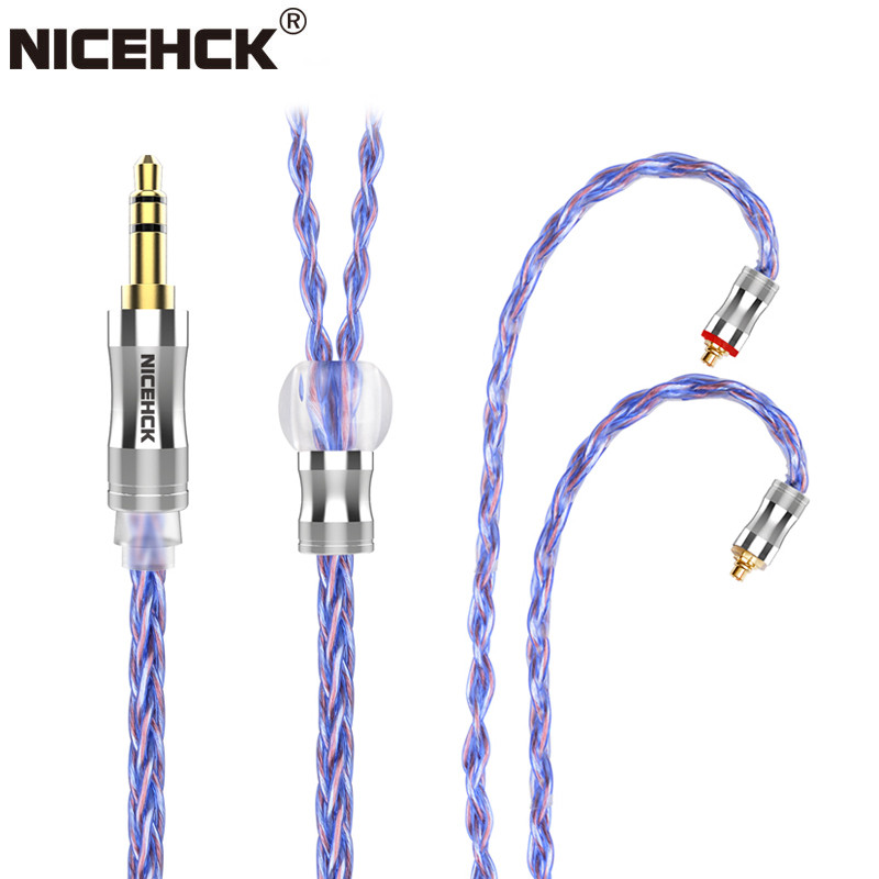 NICEHCK SpaceCloud Flagship 6N Litz Silver Plated OCC+7N OCC Mix Coaxial Earphone Cable 3.5/2.5/4.4m