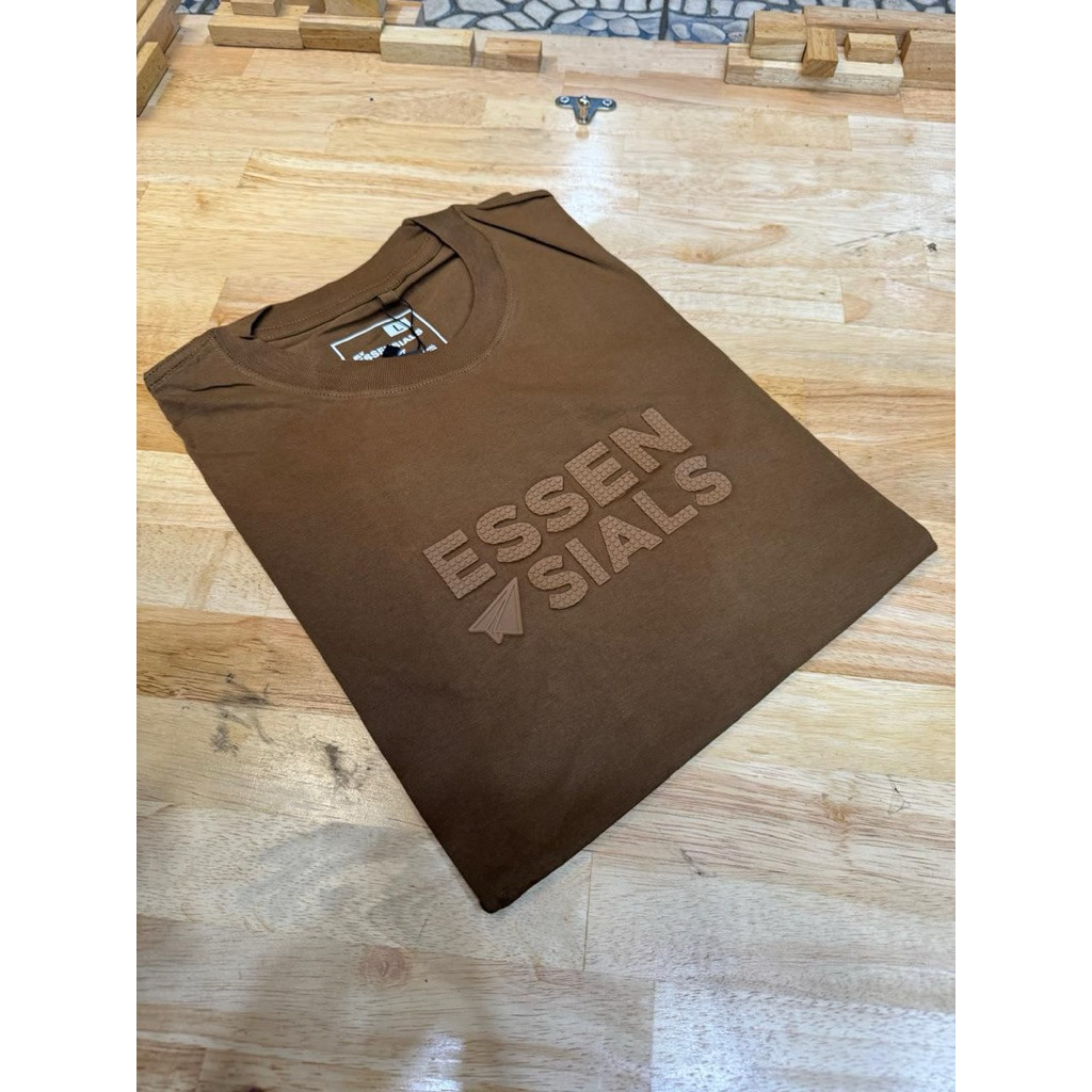ELV Essentials T-Shirt Pria | Kaos Polos Premium | Tidak Melar Tidak Luntur