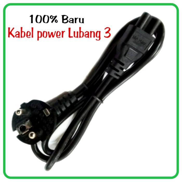 Vatra tekno Kabel Power Untuk Adaptor Asus Acer Lenovo Toshiba Dell Hp Lubang 3