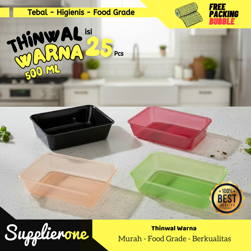 Thinwall 500ml warna / thinwall 500ml / thinwall 500 / thinwall 500ml kotak