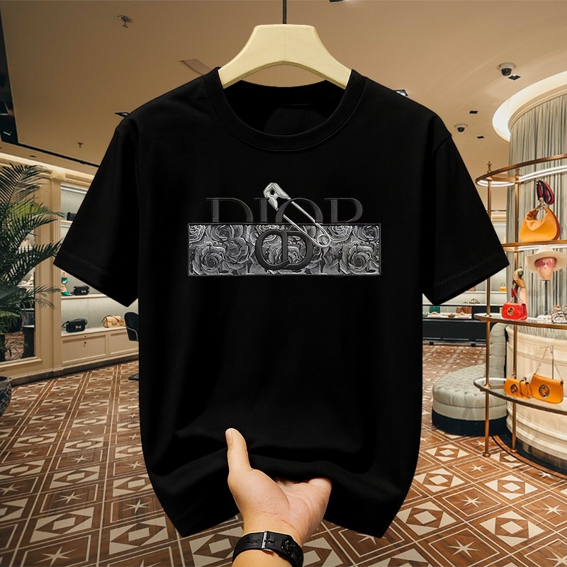 Pasokan langsung dari pabrik.Kaos Dior Original Dior T-shirt Katun Premium untuk Tampilan Keren dan 