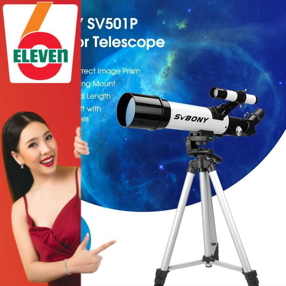 6ELEVEN - SVBONY Teropong Bintang Astronomical Telescope Portable 400/60mm - SV501P