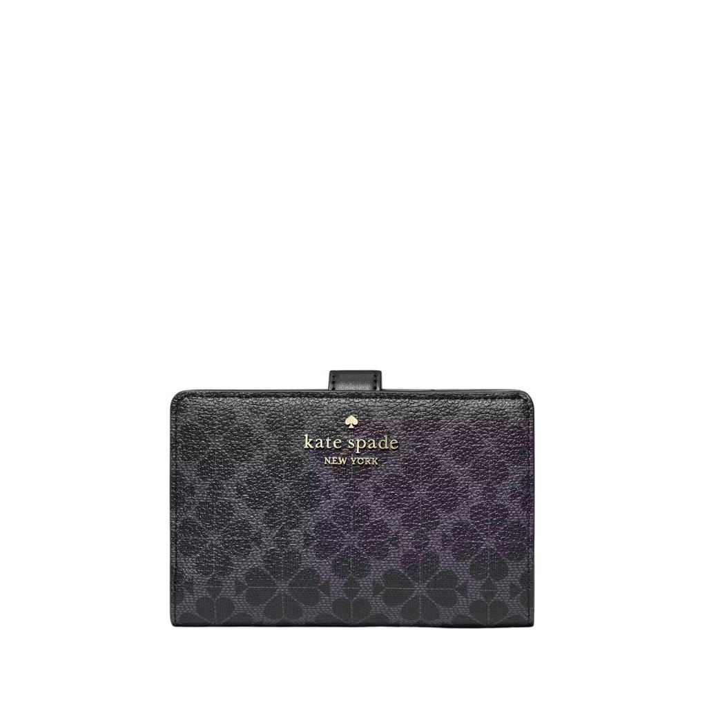 KATE SPADE Spade Flower Medium Bifold Wallet Black