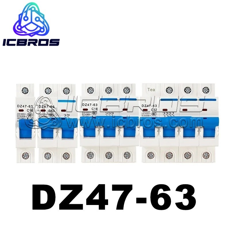 DZ47 DZ47-63 C-Type Mini Circuit Breaker MCB Domestic Air Swit DZ47 Upgrade Domestic 2 Box 6A 10A 16