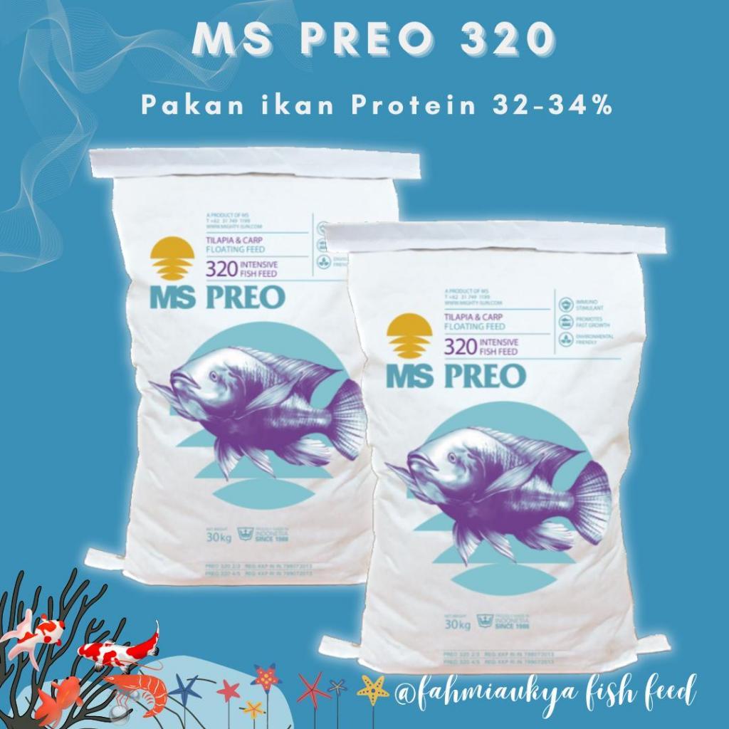 PAKAN IKAN MURAH (PAKET 2 KG) PAKAN IKAN MS PREO 320 | Pakan ikan protein 33-34% ( PREO 320)