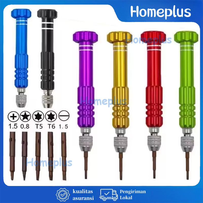 Obeng Reparasi Hp Set 5 in1 / Obeng Reparasi / Screwdriver Jam Tangan Ponsel Obeng