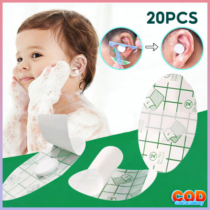 40/60 PCS Stiker Pelindung Telinga Anti Air Sticker Renang Stiker Mandi Renang Penutup Telinga Anti 
