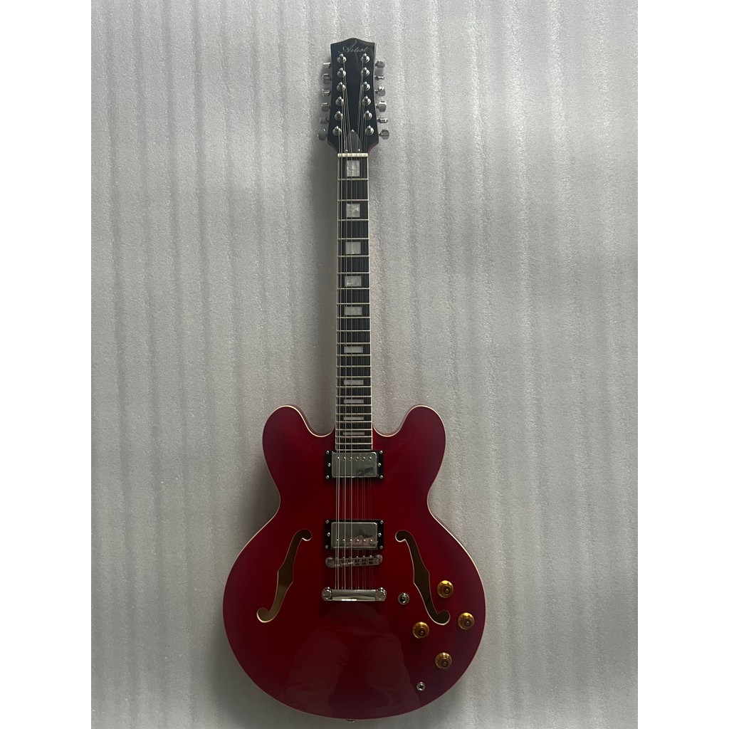 Jazz Electric Guitar 12String Wine Red
