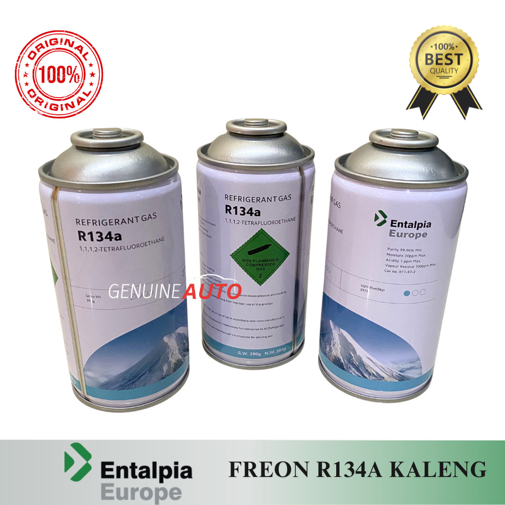 FREON KALENG R134A ENTALPIA EUROPE ASLI BERKUALITAS