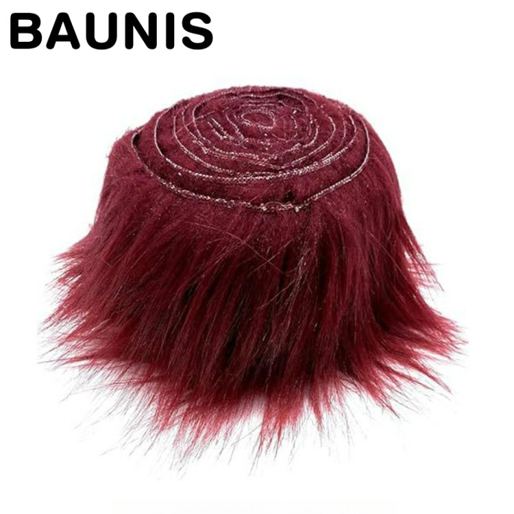 Baunis Kain Bulu Lembut Panjang Korea Bulu Rasfur Meteran Boneka Jenggot Kumis Palsu Aksesoris