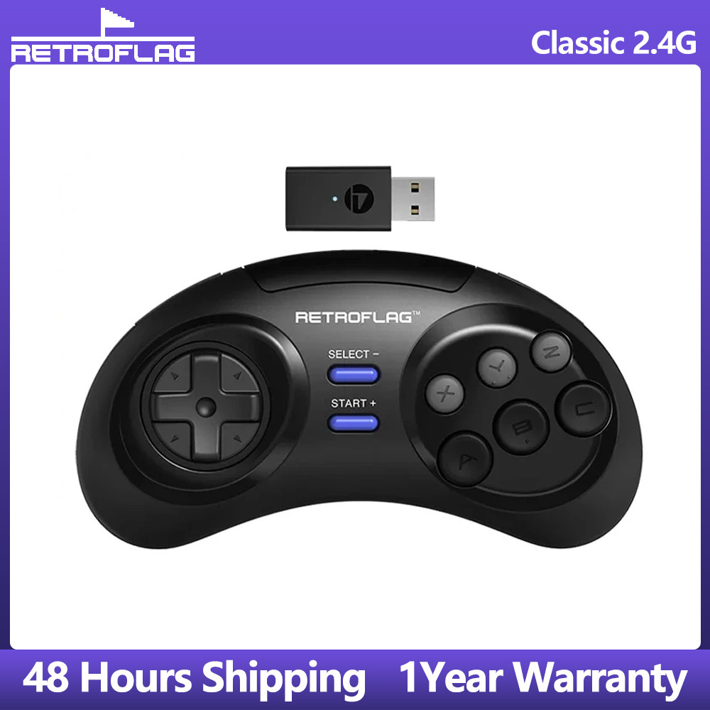Retroflag Classic 2.4G Controller-MD Support For Nintendo Swit Windows MD mini/mini 2 Raspberry Pi W