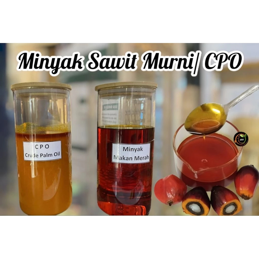[ 100ml CPO / MINYAK KELAPA SAWIT MURNI ] Minyak Kelapa Sawit essensial Asam Tinggi murni