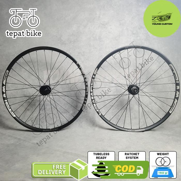 Wheelset 27.5 29 700c Strummer XC28 32H + Nautilus Rakac Ratchet 4in1 QR TA Alloy Double Wall Tubele