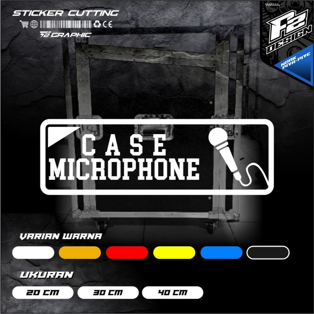 CUTTING STIKER HARDCASE CASE MICROPHONE. STIKER CUTTING CASE MICROPHONE