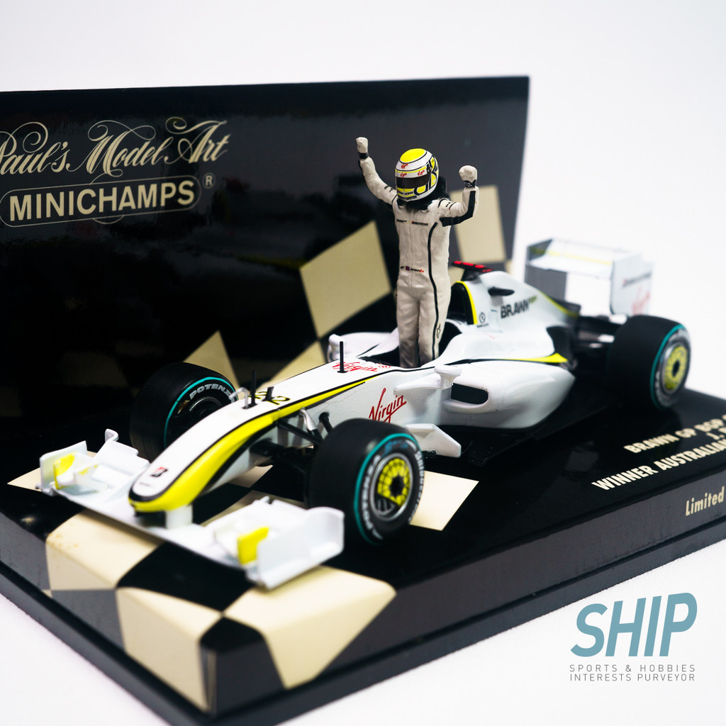2009 BRAWN GP BUTTON AUSTRALIAN GP diecast 1:43 minichamps f1 formula 1 jenson car die cast albert p
