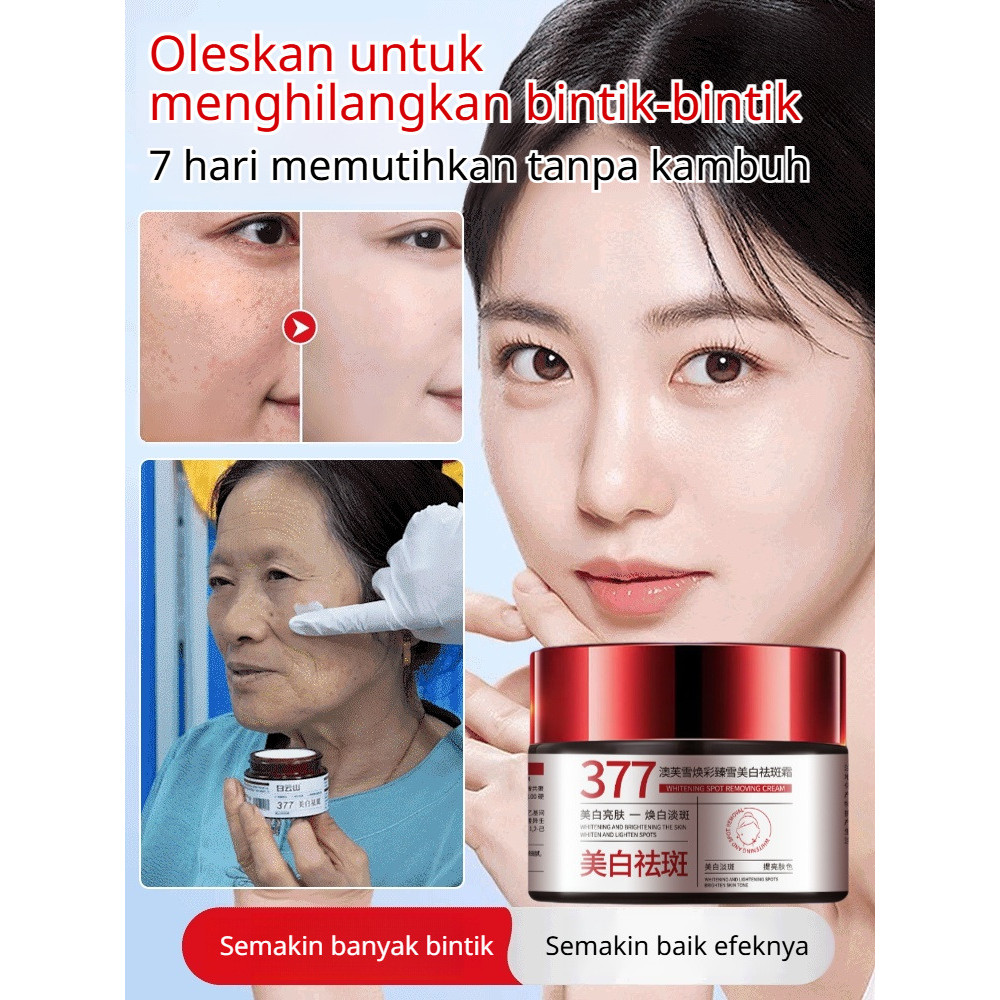 Efektif Menghilangkan Flek Hitam  Krim Pemutih Wajah dengan Formula 377 Krim Pemutih/Penghilang Flek