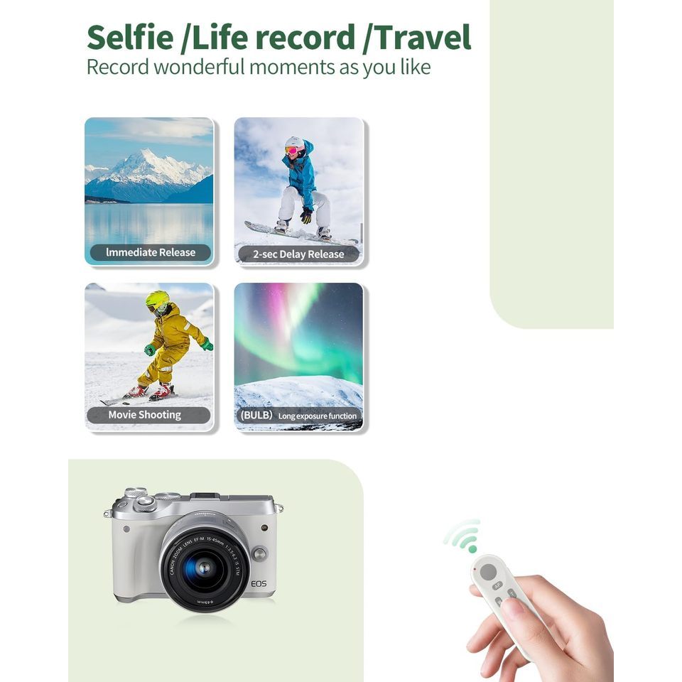Replace Canon BR-E1 Wireless Bluetooth Remote Control Shutter Release for Canon R50V, R100, R, Ra, R