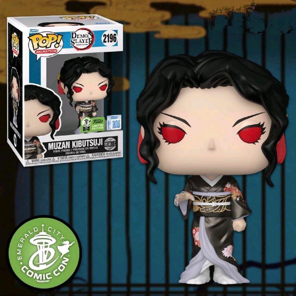 ORIGINAL Funko Pop Demon Slayer Muzan Kibutsuji Kimono Metallic Figure