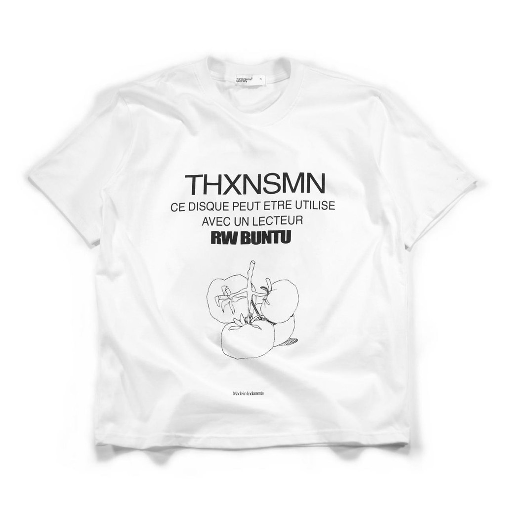 COD Tshirt Typo Joanelle Katun Putih Thanksinsomnia