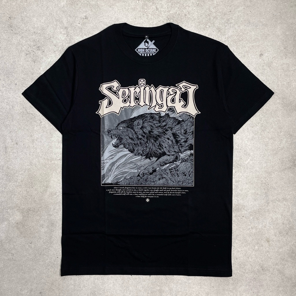 Seringai - Lone Wolf | Tshirt Black Original Merchandise