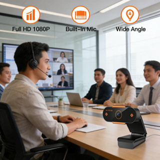 Kamera Kamera Konferensi Mikrofon Kamera Online PC Laptop Kamera USB 1080Pdengan Kantor Rapat untuk