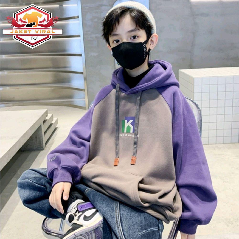 Jaket Hoodie Raglan Anak Laki-laki Perempuan Usia 1 - 12 Tahun Bahan tebal Berkualitas Varian Warna 