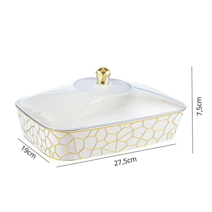 Surprice NARA Set Nampan Leon Kotak / Nampan Panjang dan Kotak / Nampan Motif Aesthetic - Diamond Pa