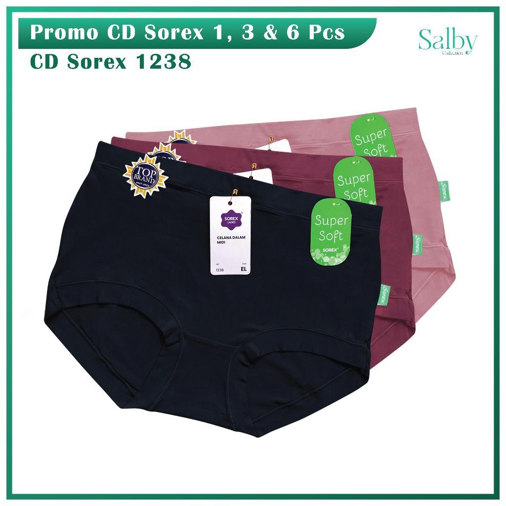 Celana Dalam Wanita Sorex 1238 1,3 & 6pcs / Celana Dalam Sorex / Cd Sorex
