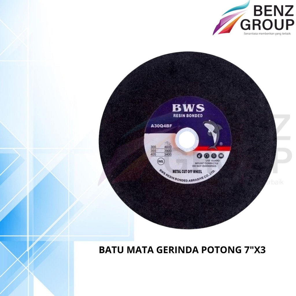 Batu Mata Gerinda Potong 7"x3 / Batu potong 7" / Mata Gerinda besi BWS