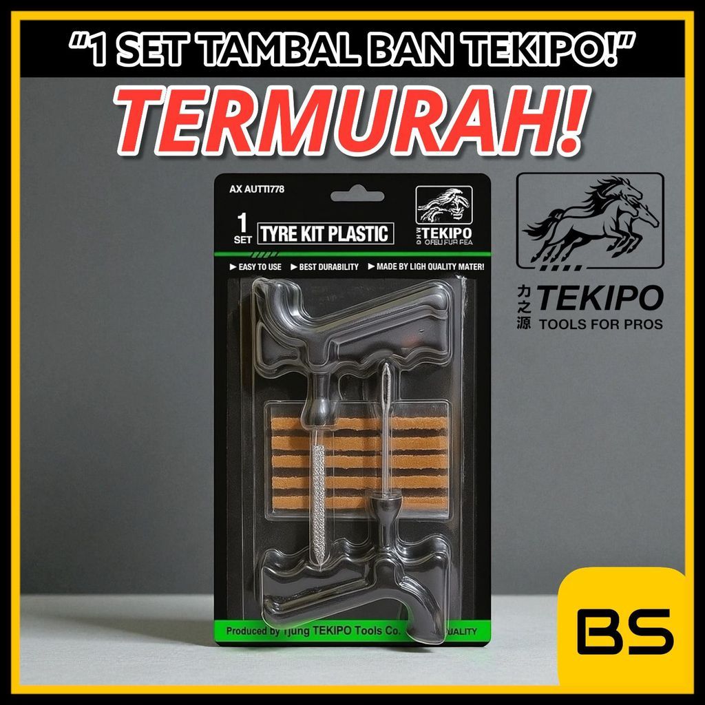 TEKIPO Tambal Ban Tubeless Alat Tambal Ban Tubles Tubeles Mobil Motor Tip top tiptop PLASTIK