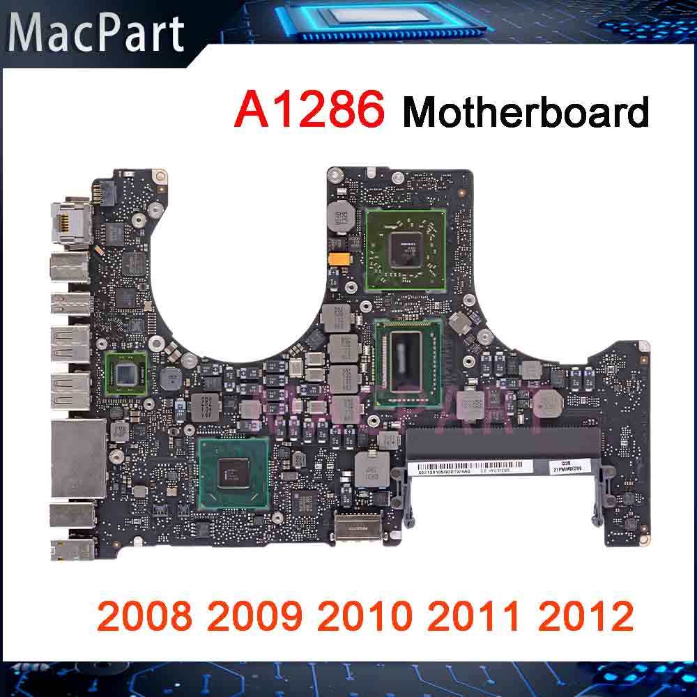 Original A1286 Motherboard 820-2850-A/B 820-2915-A/B 820-3330-B for MacBook Pro 15" i5 i7 Logic Boar