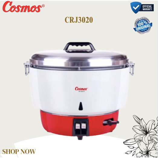 Cosmos Gas Rice Magic Com Cooker 20L CRJ 3020/CRJ-3020/CRJ3020/3020/PENANAK NASI 20 LITER/ORIGINAL