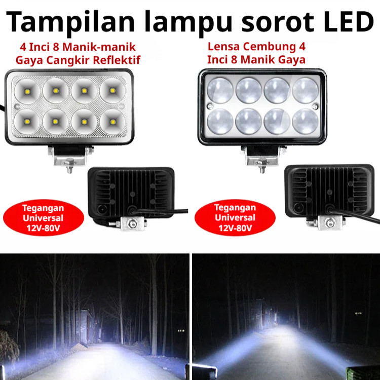 [SUPER TERANG 200%] Lampu Depan LED Super Terang Untuk Mobil Dan Motor Lampu LED Mobil Motor/Lampu D