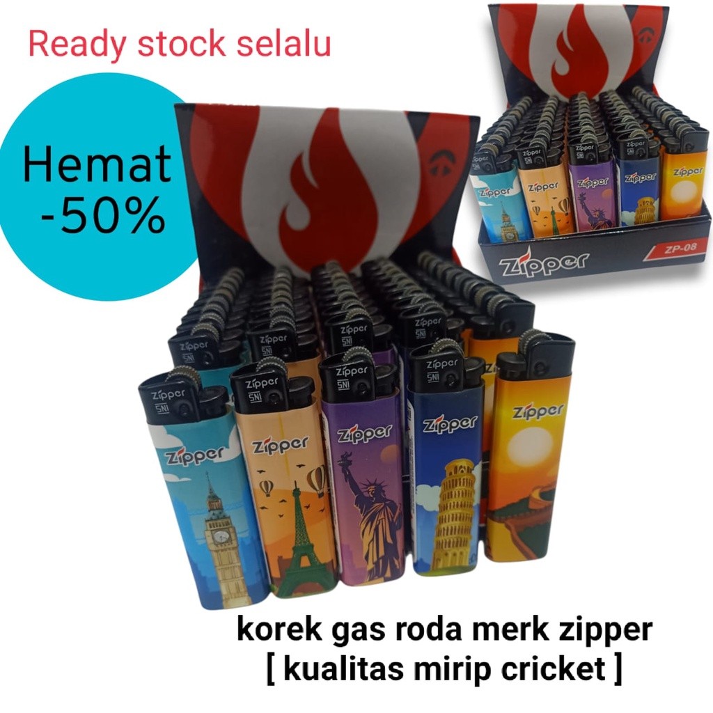 Korek Gas Roda Zipper Kualitas Mirip Cricket