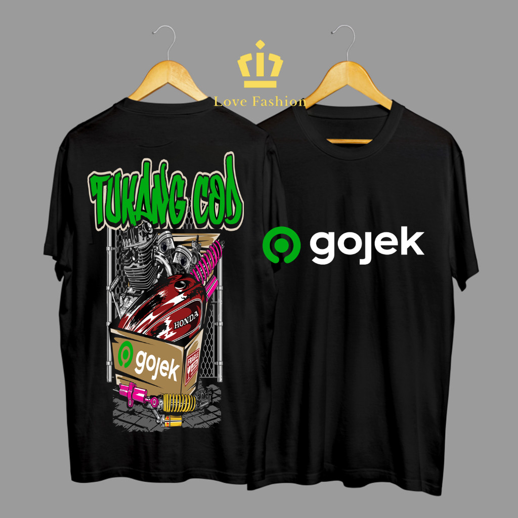 Kaos Tshirt Baju Distro Gojek Bore Upp Rx King Go-Ride Go-Paket Premium Terbaru