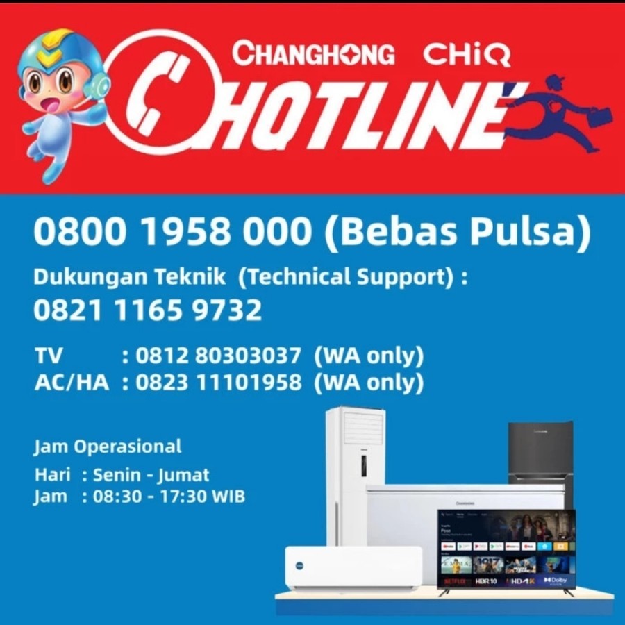 AC CHANGHONG  1/2 PK Standar CHOL-05L4 Unit Only