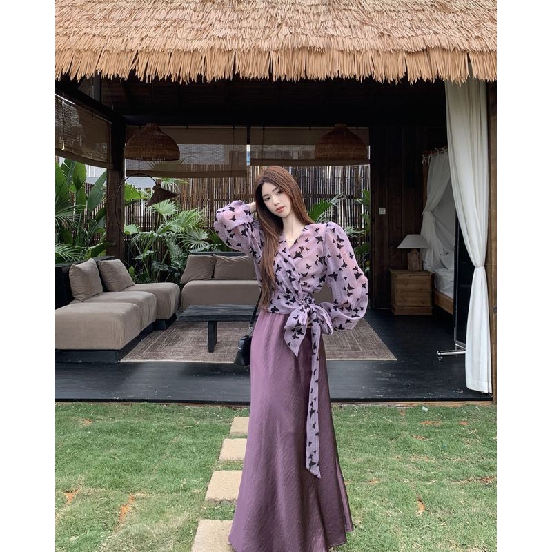 ChubChic COD Rok Midi Satin Ungu Yang Stylish, Elegan, Dan Membuat Tubuh Terlihat Langsing