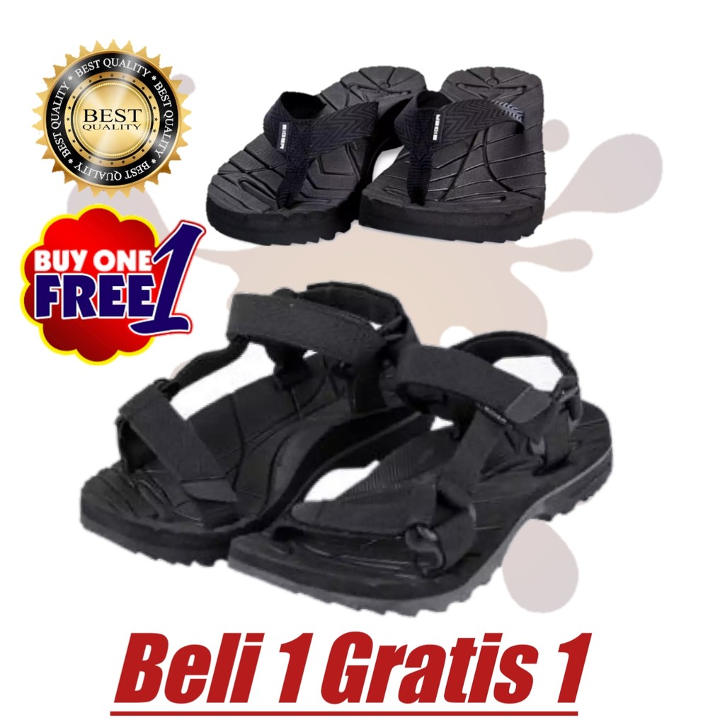 SANDAL / Sandal Gunung / PRIA / WANITA / Sandal Erger Model EIGER / BELI 1 GRATIS 1 / COD Bayar Di T