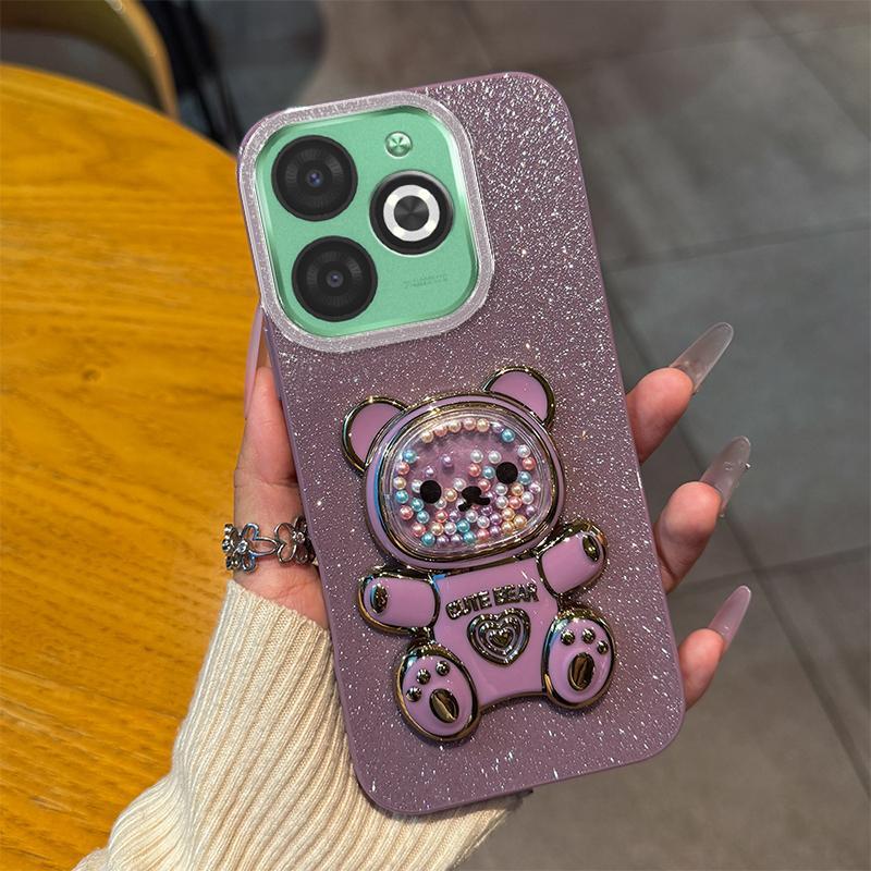 Soft Silikon Case Hp Untuk Tecno Spark 20c Casing Softcase Untuk Tecno Spark20C BG7n Glitter Dengan 