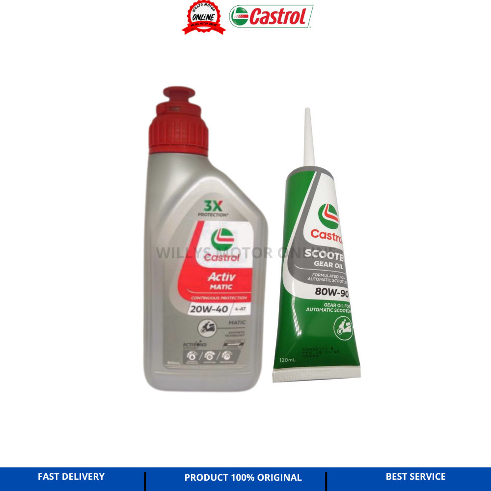 Oli Castrol Matic Xtra 20W-40 0,8L / Oli matic castrol xtra 4T